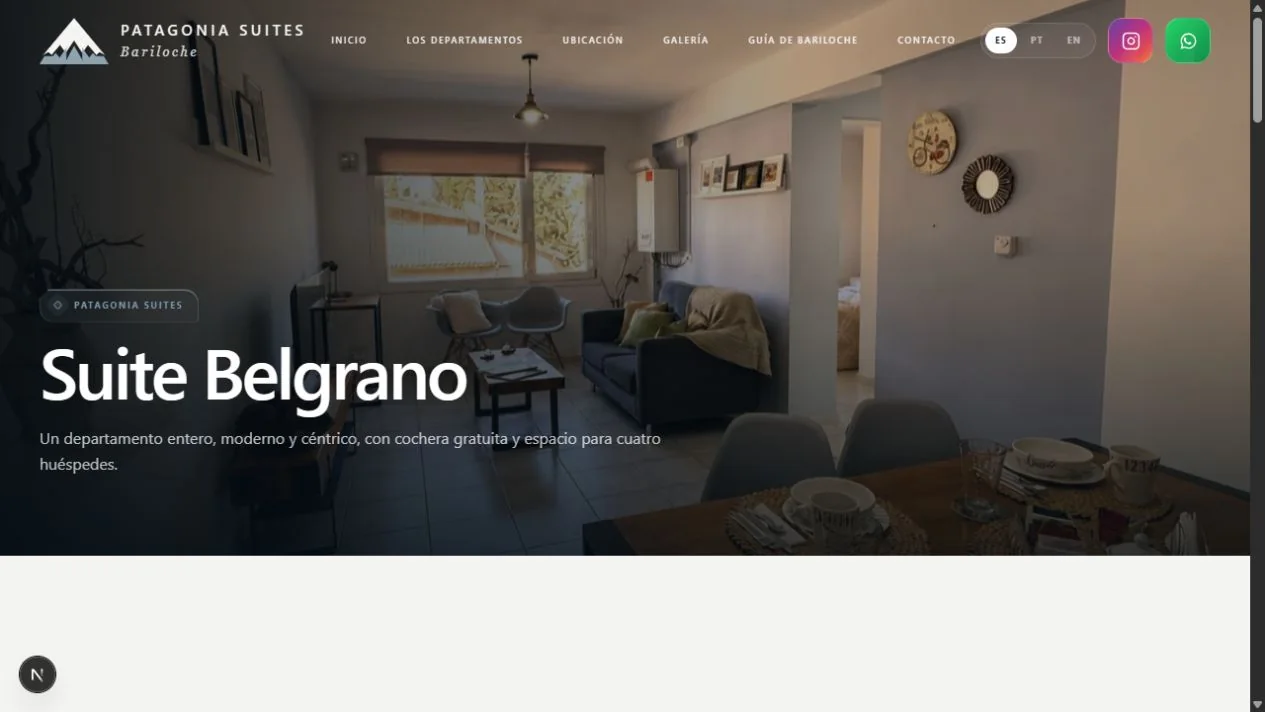 Presentación de Suite Belgrano en Patagonia Suites