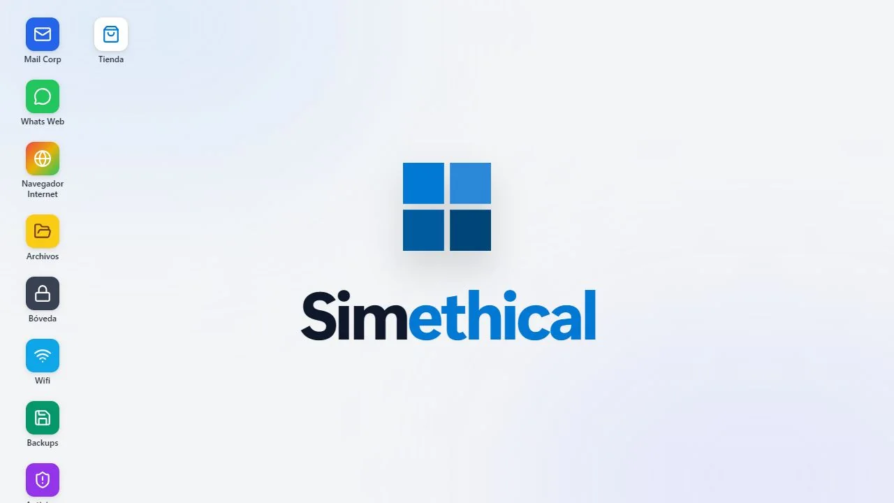 Escritorio de entrenamiento de Simethical